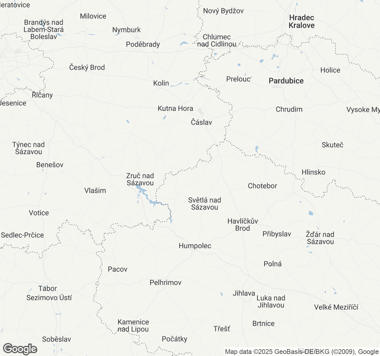 Map of Czech Republic